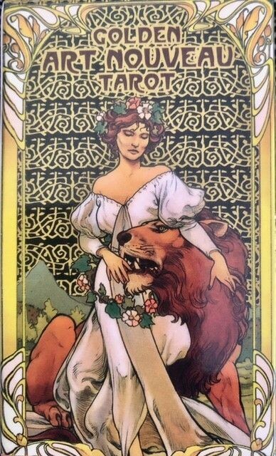 Tarot Cards, Golden Art Nouveau Deck