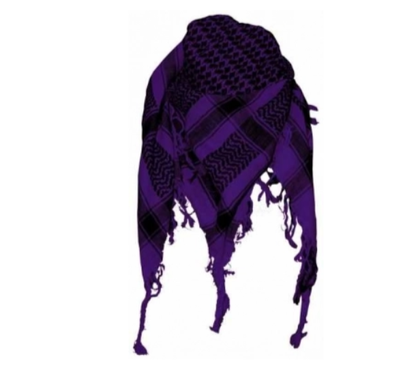 Shemagh Halstuch Lila Schwarz