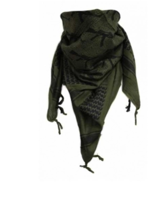 Shemagh Halstuch Olivgrün Schwarz Armee