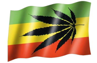 Rasta Flag &amp; Hanf- Flag