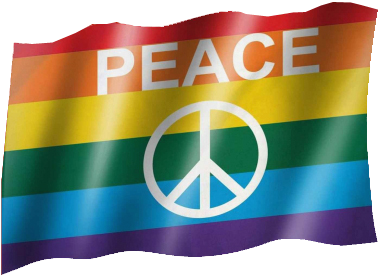 RAINBOW / Peace - Flag 002
