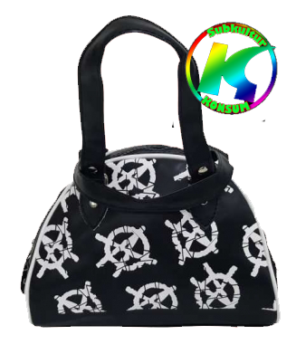 Henkeltasche Anarchie Schwarz