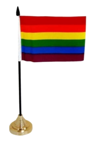 Tischfahne Regenbogen