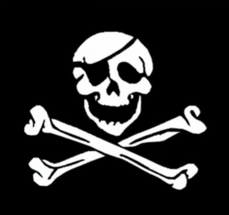 Flag Skull &amp; Crossbones - patch