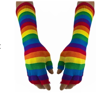 Armstulpen Handschuhe - Regenbogen