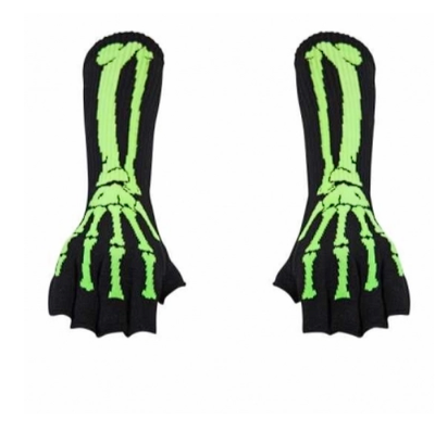 Armstulpen Handschuhe - Skelett Hand 004