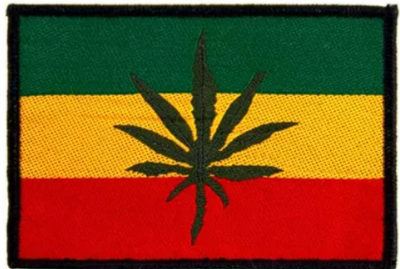 Flag Rasta Leaf - patch
