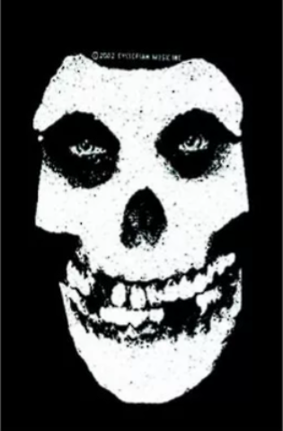 Misfits White Skull - patch