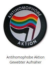 Antihomophobe Aktion - Patch