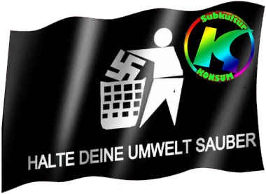 Halte deine Umwelt Sauber - Flag