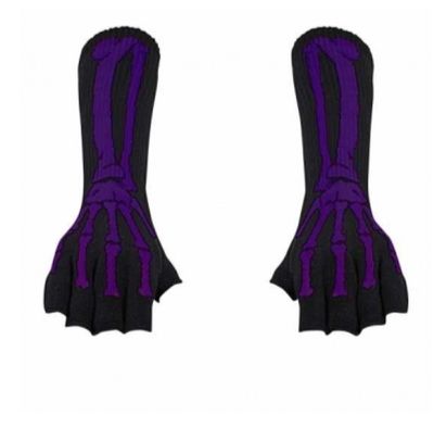 Armstulpen Handschuhe - Skelett Hand 003
