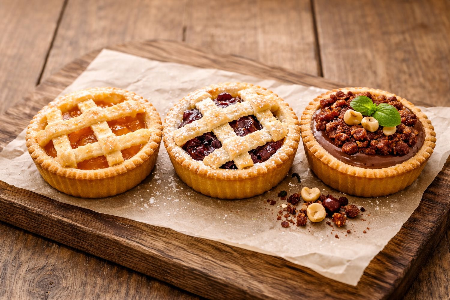 tris di crostatine
