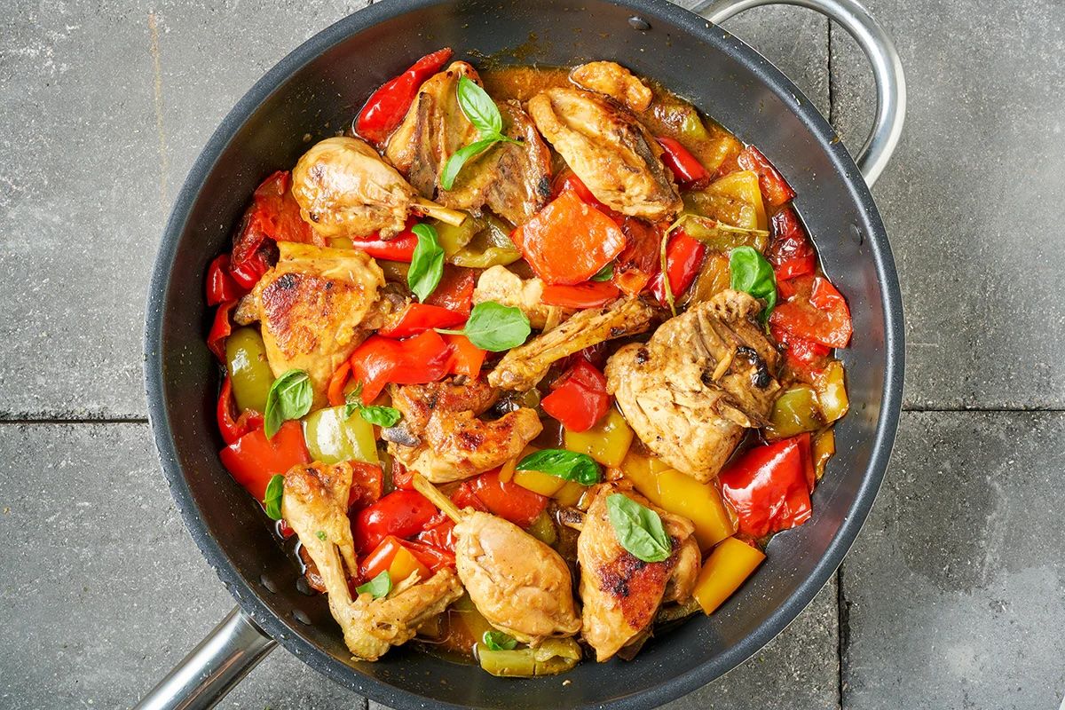 pollo e peperoni