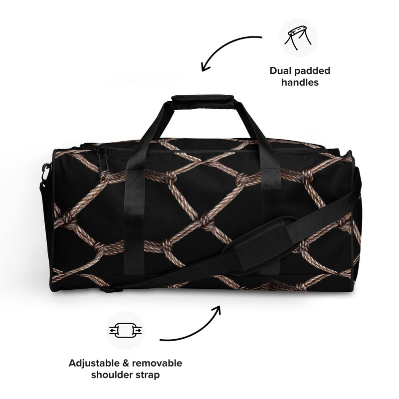 "Shibari Journey" Diamond Rope Duffle Bag