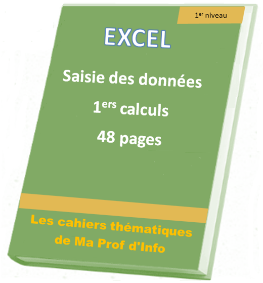 EXCEL - Saisie des données et premières formules de calcul