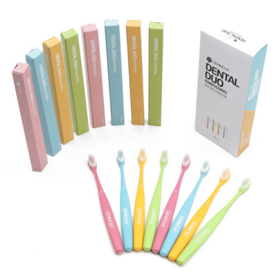 Dental Duo Embossing Toothbrush - 8 pcs