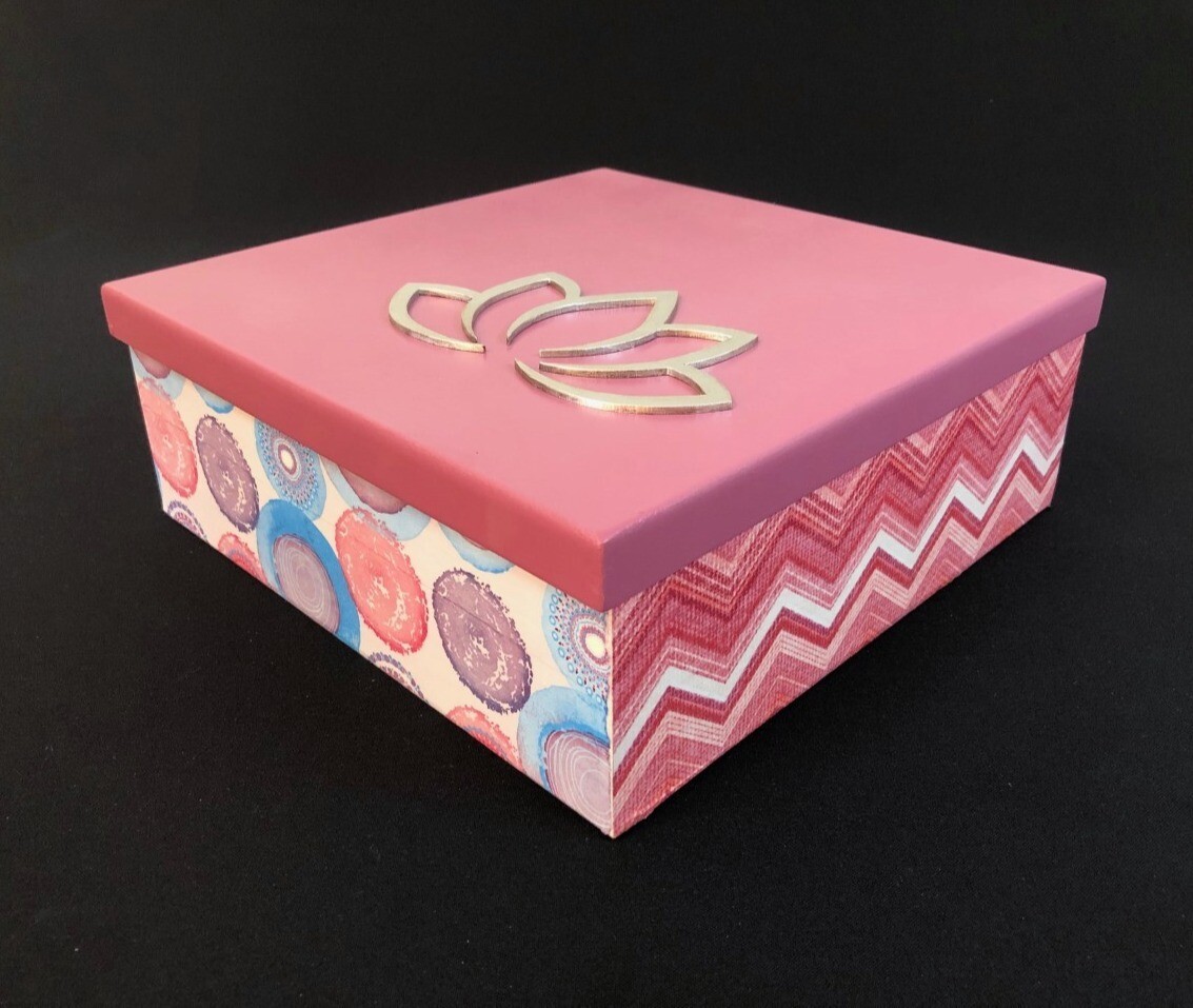 Caja rosa extra grande