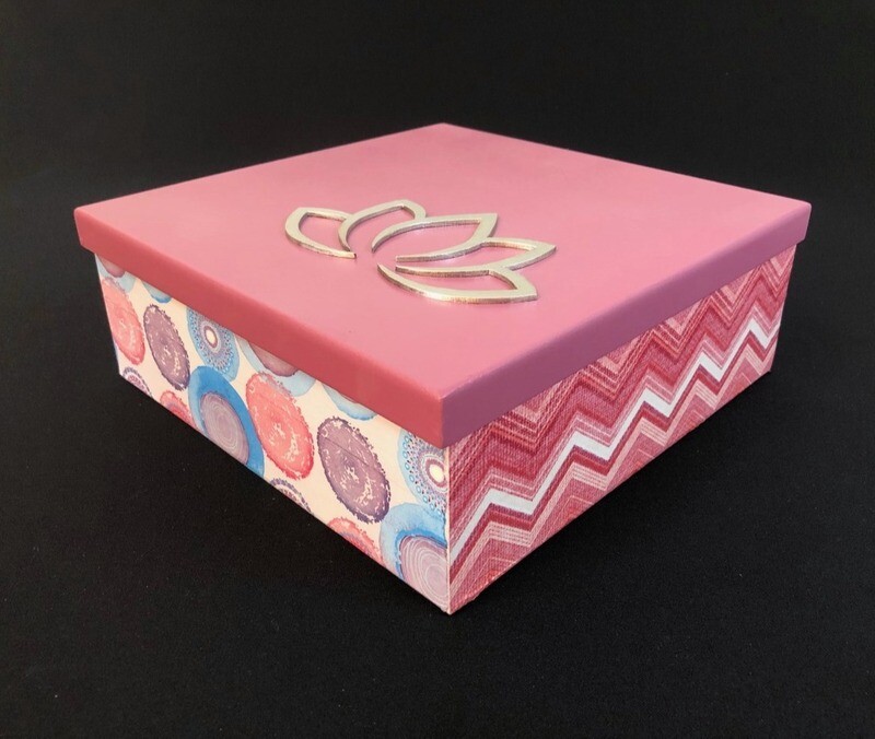 Caja rosa extra grande