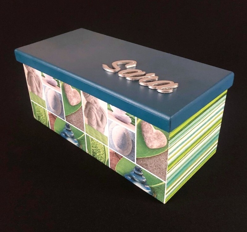 Caja turquesa extra grande alta