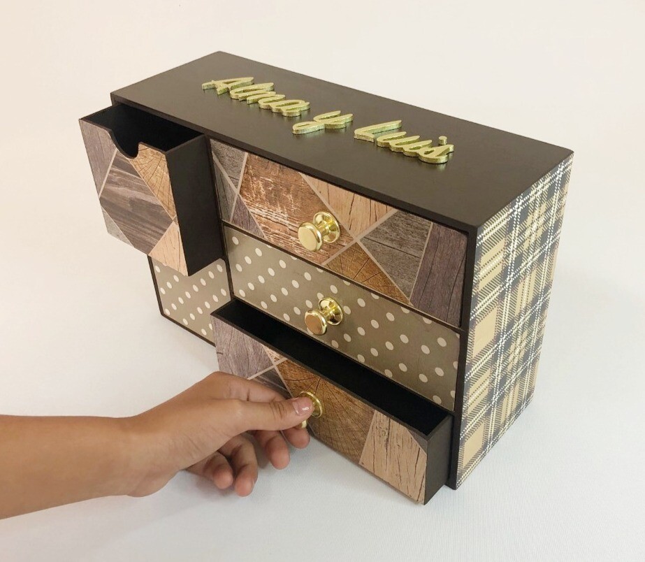 Cajonera mixta café