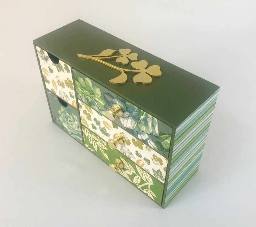 Cajonera mixta verde