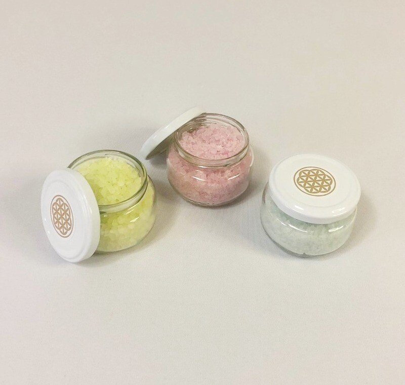 Sales de baño en frasco