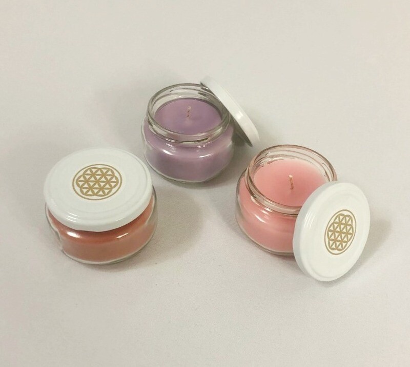 Velas perfumadas en frasco