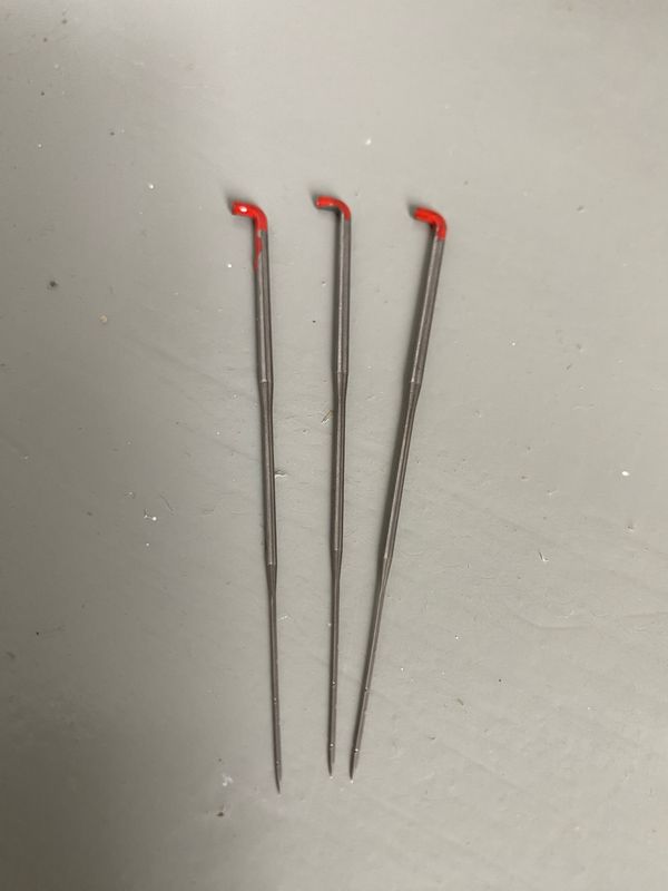 Filtenåle af høj kvalitet 3 pak. Rød MEDIUM (38G)