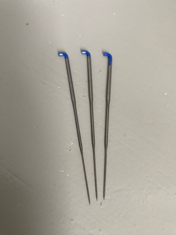 Filtenåle af høj kvalitet 3 pak. Blå FIN (40G)