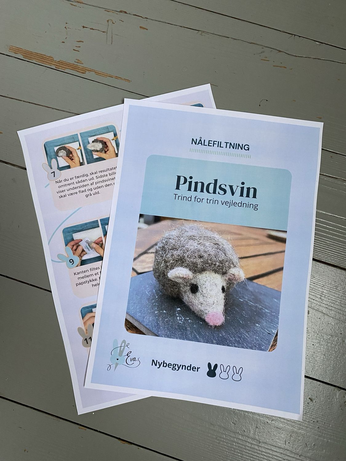 Trin For Trin Vejledning PDF - Nålefiltet Pindsvin