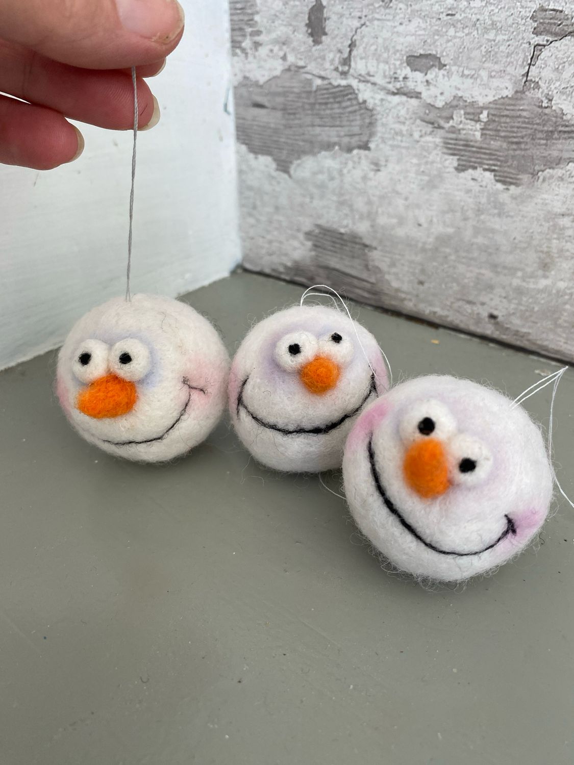 Julekugle Filtet Snemand