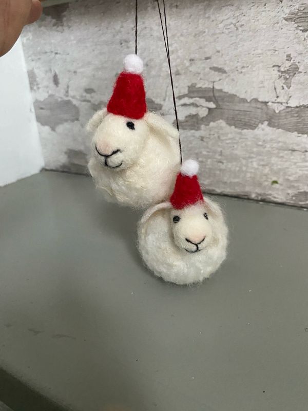 Julekugle Filtet Får