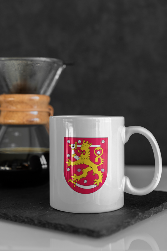 Finlands vapen mugg - Suomen vaakuna muki