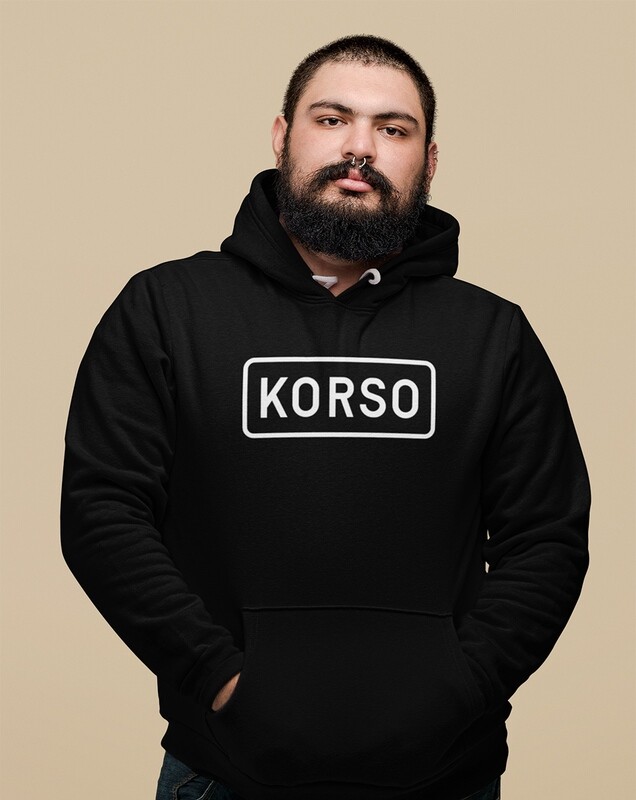 KORSO Huppari 6-8XL endast svart