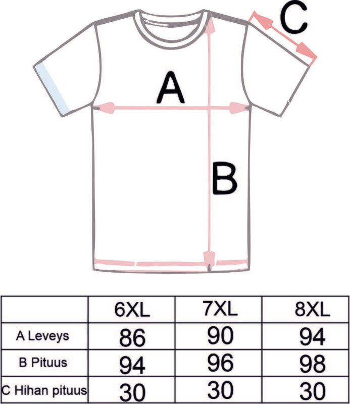 KORSO t-shirt 6-8XL black only