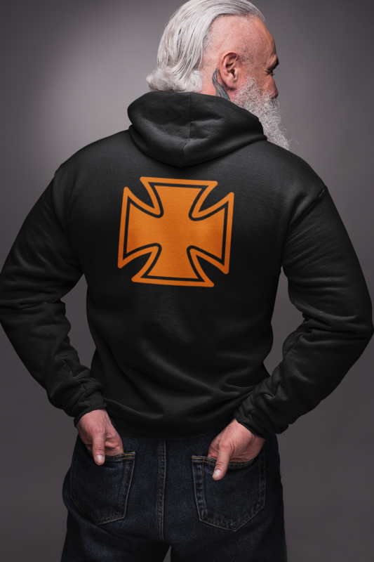 Maltese Cross Zipper Hoodie