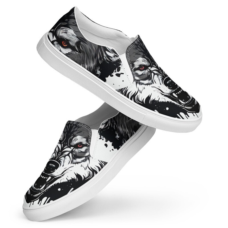 Herr slip-on canvas Varg sko