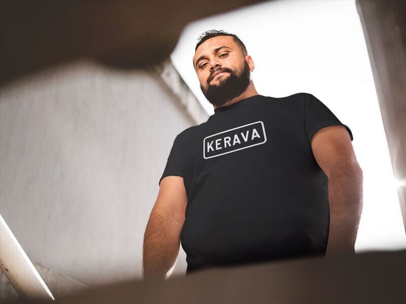 KERAVA t-skjorta 6-8XL Svart