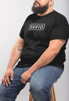 SAVIO t-skjorta 6-8XL Svart