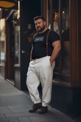 SAVIO t-skjorta 6-8XL Svart