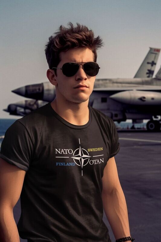 Bonding Borders: T-shirts med NATO och Finland-Sweden Tryck