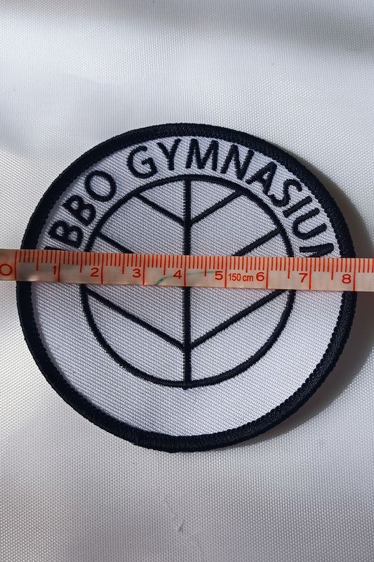 Sibbo Gymnasium Symärke med stryk på värmelim diam. 8cm