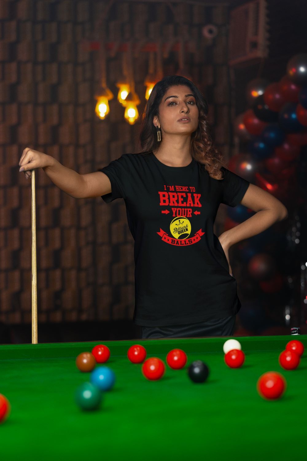 Billiard Queen T skjorta