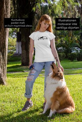 Hund Hjärtslag T shirt
