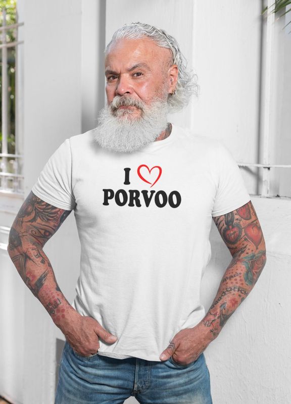 I Love Borgå. Hjärta T Shirt
