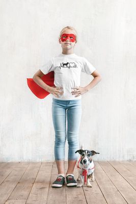 Hund Hjärtslag T shirt