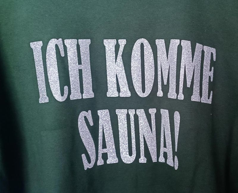 Ich komme Sauna eller Bastu T skjorta