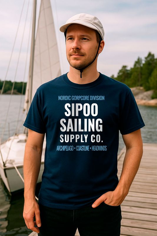 sisuproof t-shirt sipoo sailing navy