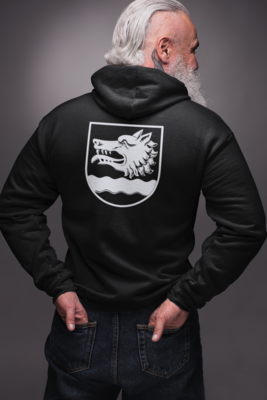 Sipoo Wolf Zip Hoodie – Coat of Arms Full Zip Hoodie