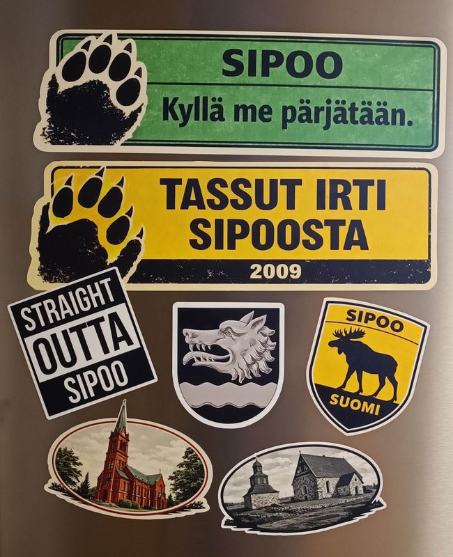 Sipoo Premium Sticker Collection – Finnish-Language Edition (7 pcs, 7-Year Durability)